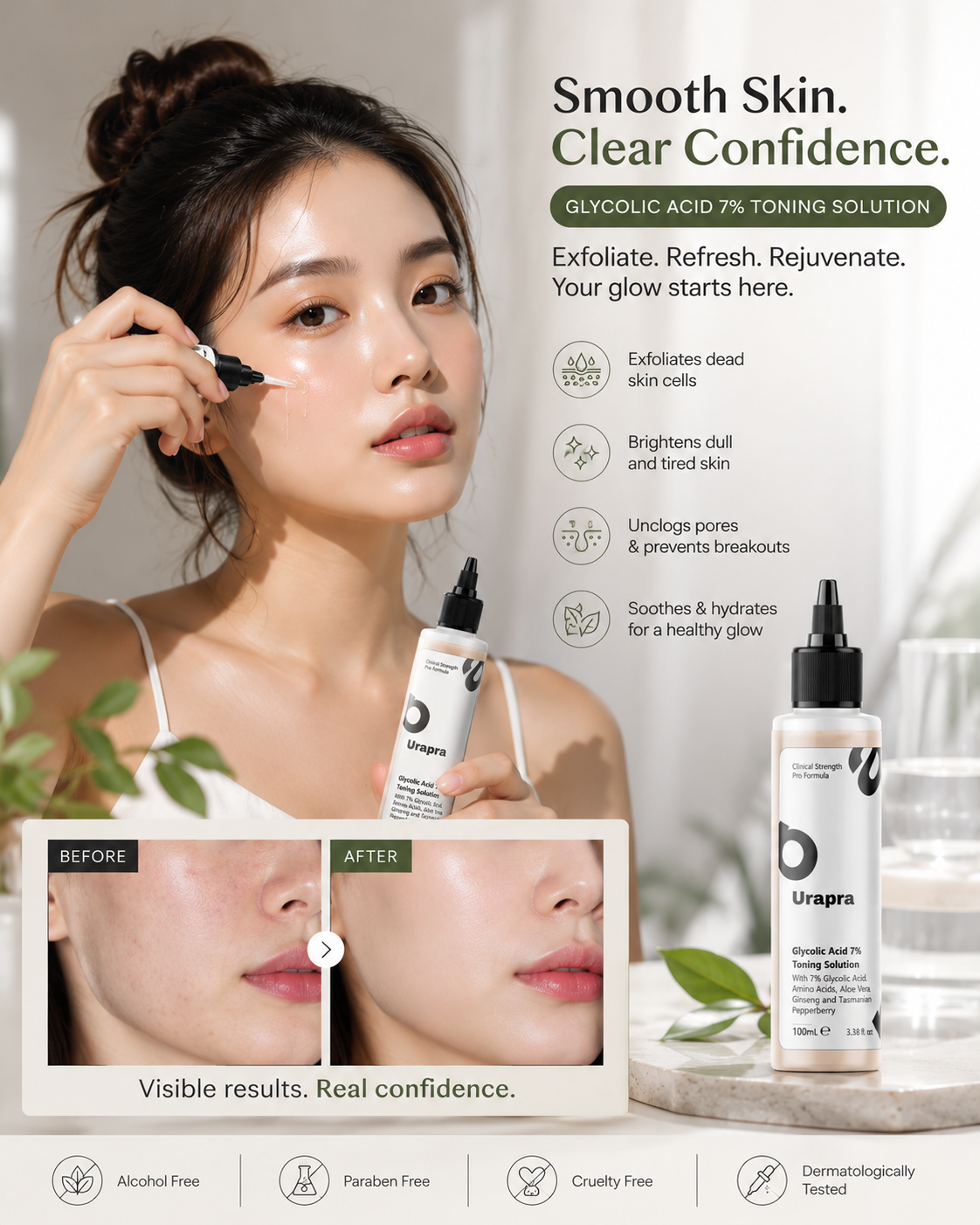 Anti-Aging Face Toner Urapra 100ml