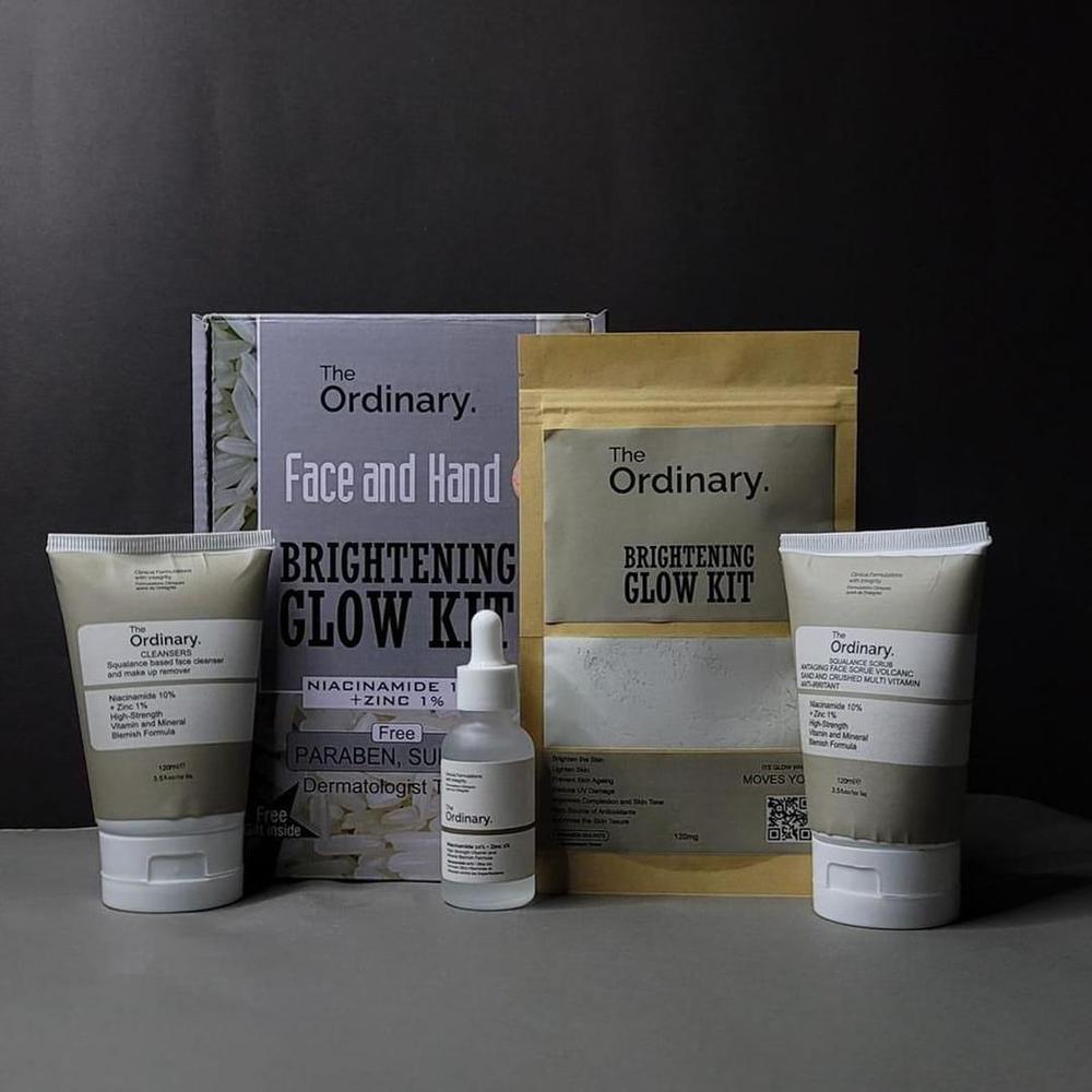 The Ordinary 4-in-1 Brightening Glow Skincare Kit | Korean Skin Care Routine